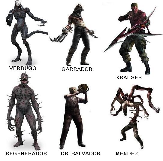 Resultado de imagem para criaturas da série de jogos Resident Evil